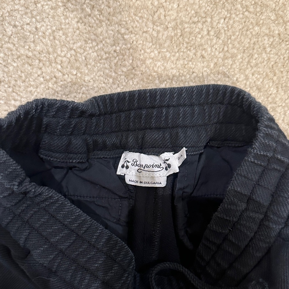 Bonpoint Charcoal Quilted Outerwear